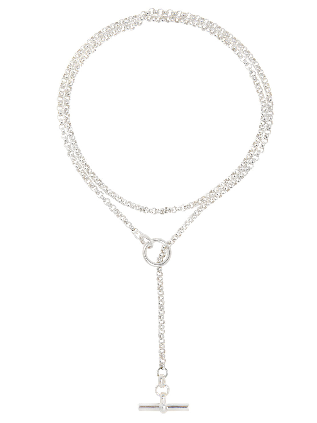Tilly Sveaas Silver Lariat Necklace