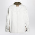 Ivory padded worker cotton jacket
