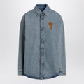 Ami de Coeur indigo used-effect denim shirt