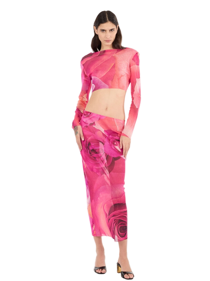 PRINT TOP AND SKIRT SET