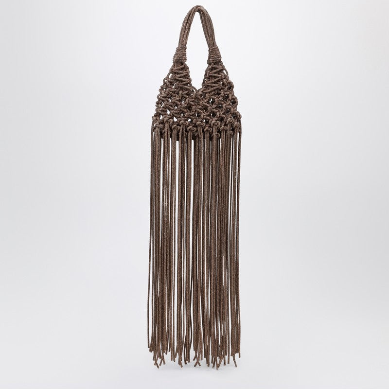 Vannifique Mini Topaz Bag with Crystals and Fringes