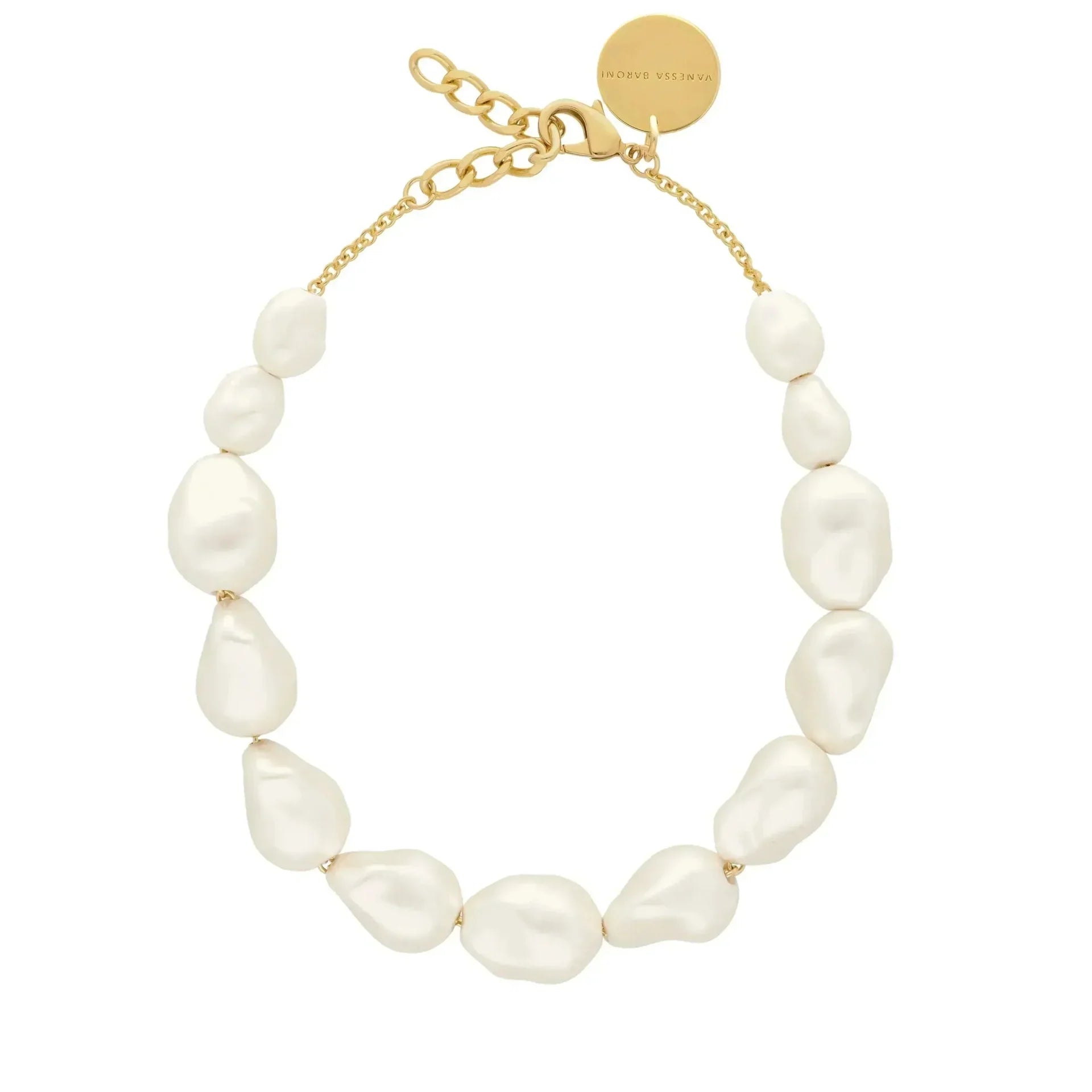 Vanessa Baroni Big Organic Pearl Necklace