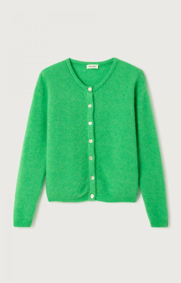 American Vintage Vitow Knit Cardigan in Garden Chine