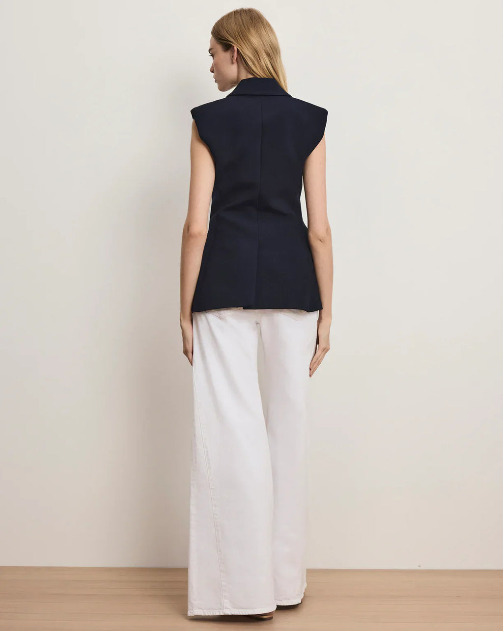 Veronica Beard Ciel Vest in Navy