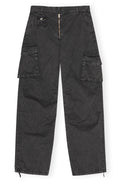Ganni Washed Cotton Twill Pants