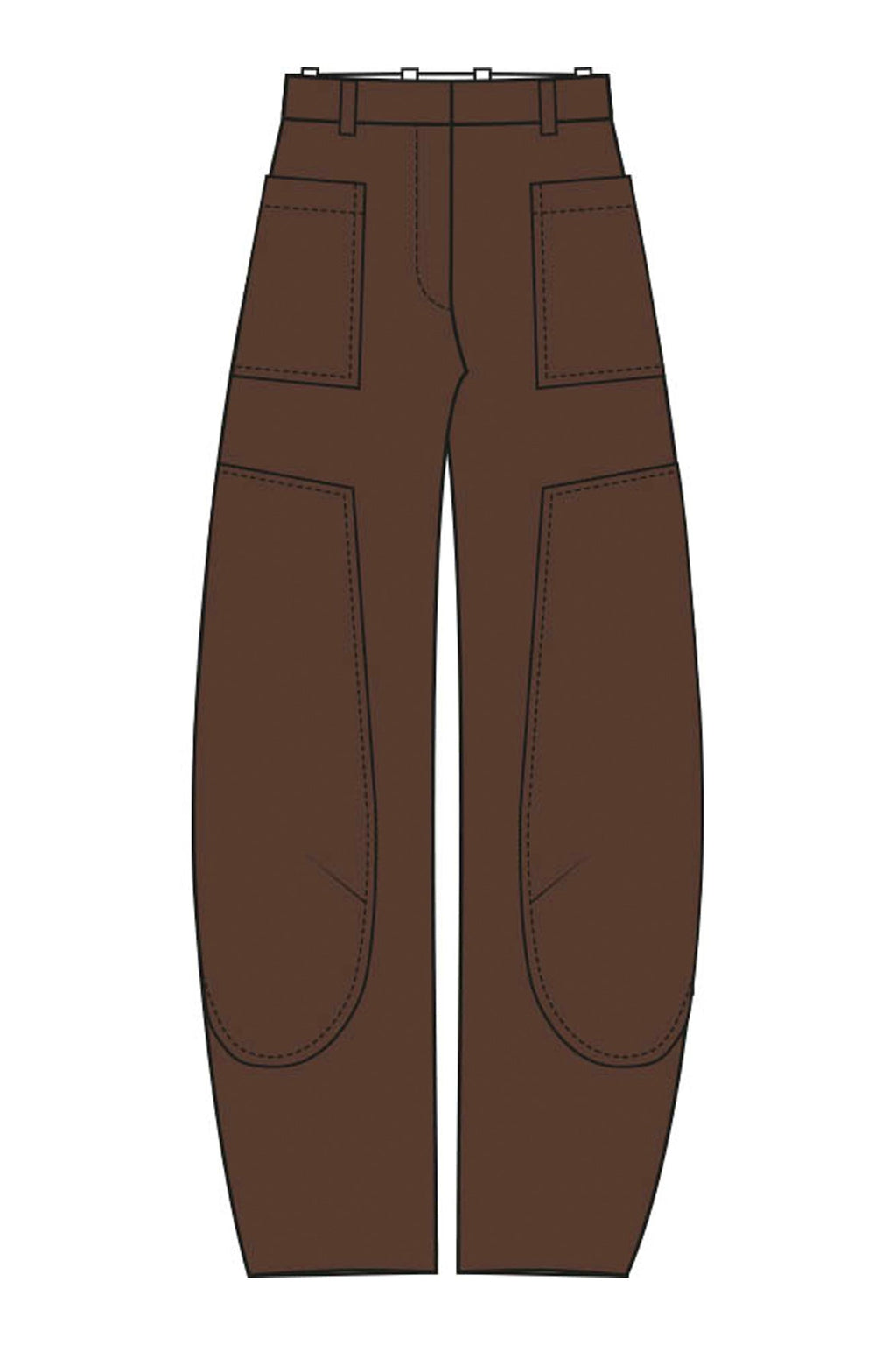 Ganni Seersucker Corduroy Pants