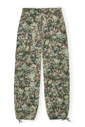 Ganni Printed Stretched Cotton Pants