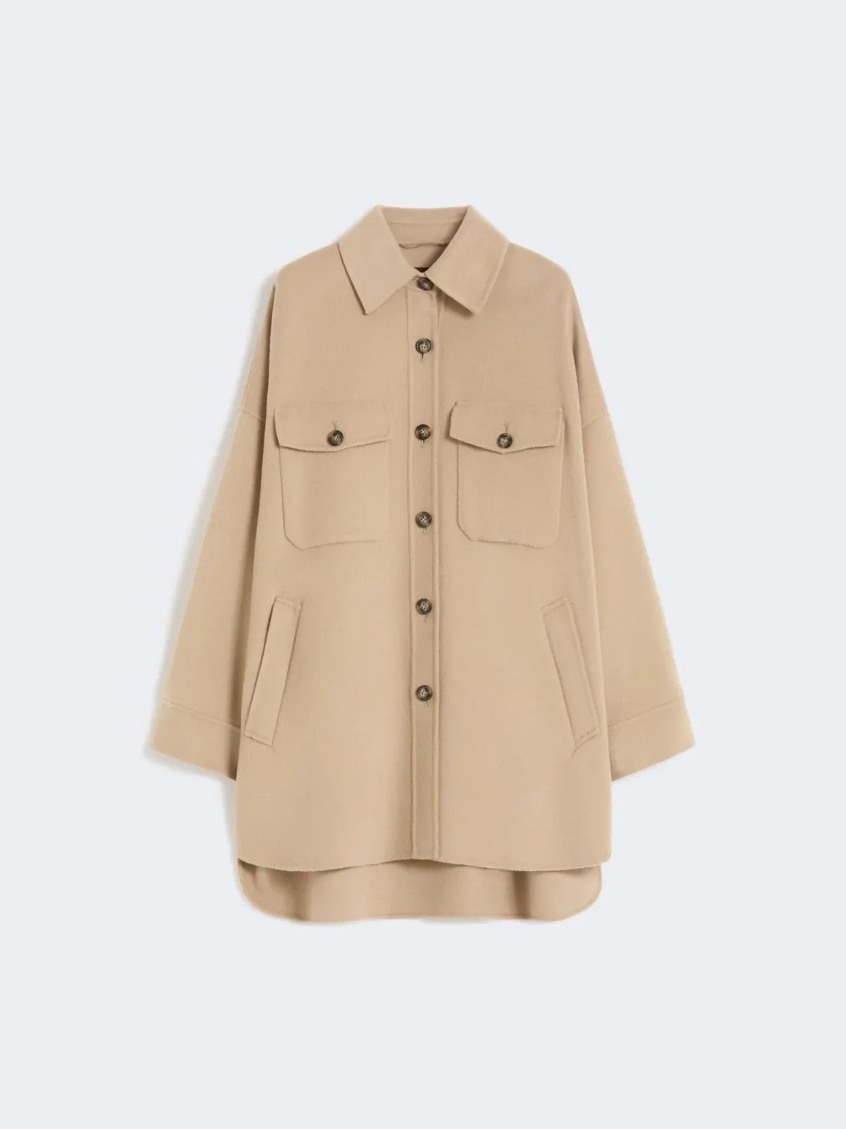 Weekend Maxmara Laser Short Wool Coat in Camel