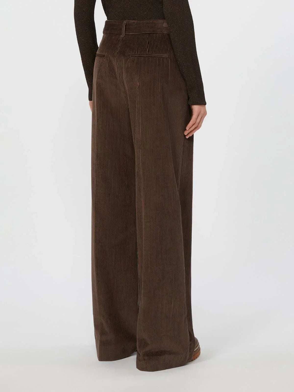 Weekend Max Mara Tania Cord Trousers in Chocolate