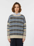 Weekend Max Mara Rivetto Jacquard Knit in Ecru