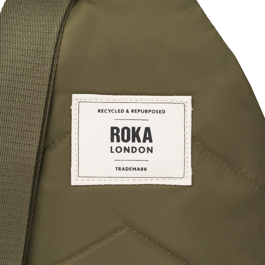 ROKA Willesden B Large Recycled Nylon Bag | Military Tonal