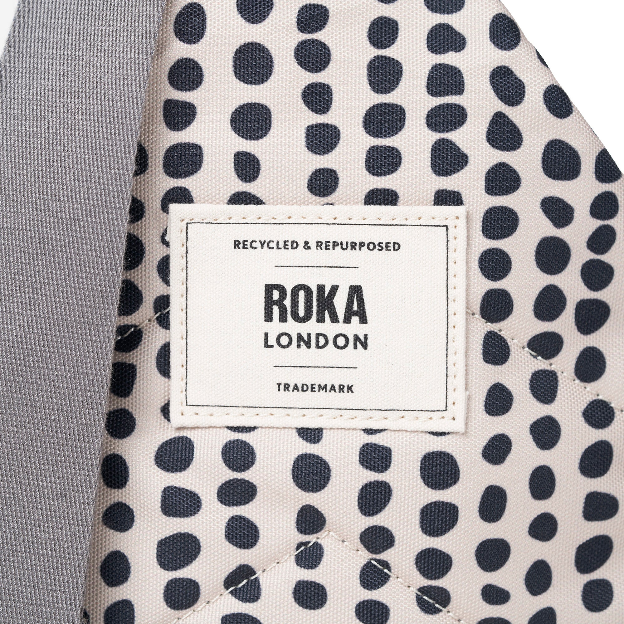 ROKA Willesden B Linear Dot Large Recycled Canvas Bag