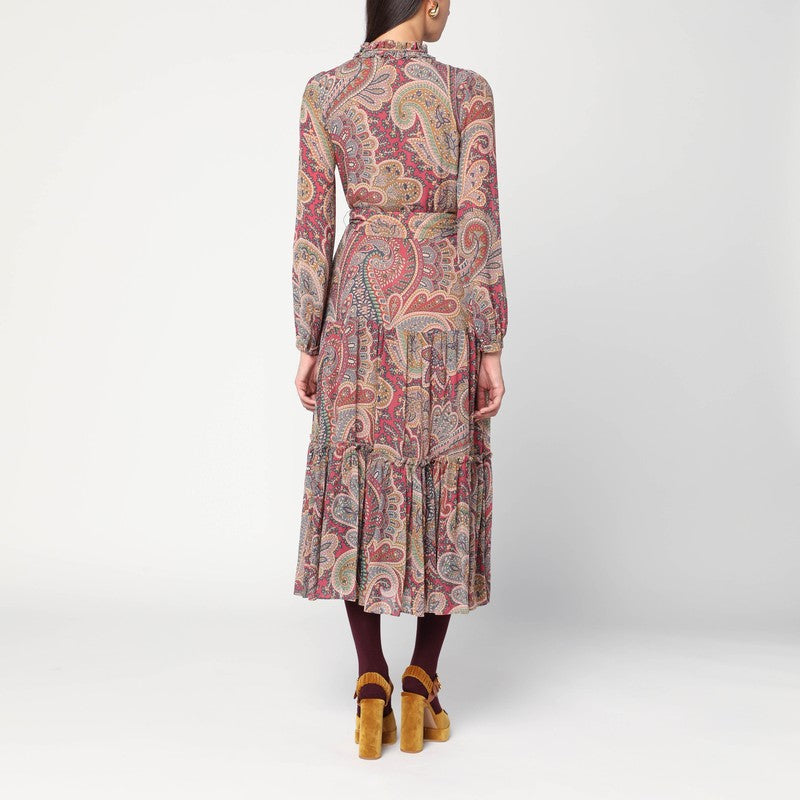 Long dress with Paisley print