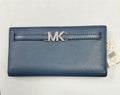 MK NAVY BLUE WALLET 7.5x4" LEATHER