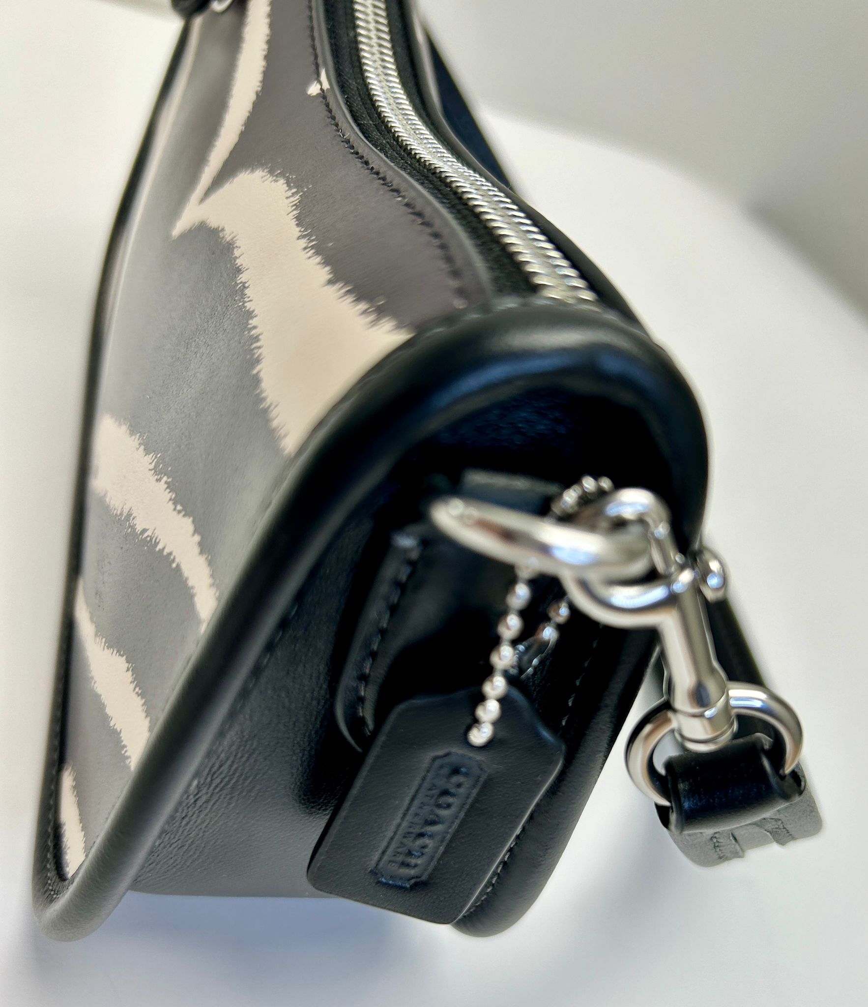 Coach Swinger Bag 20 With Zebra Print
