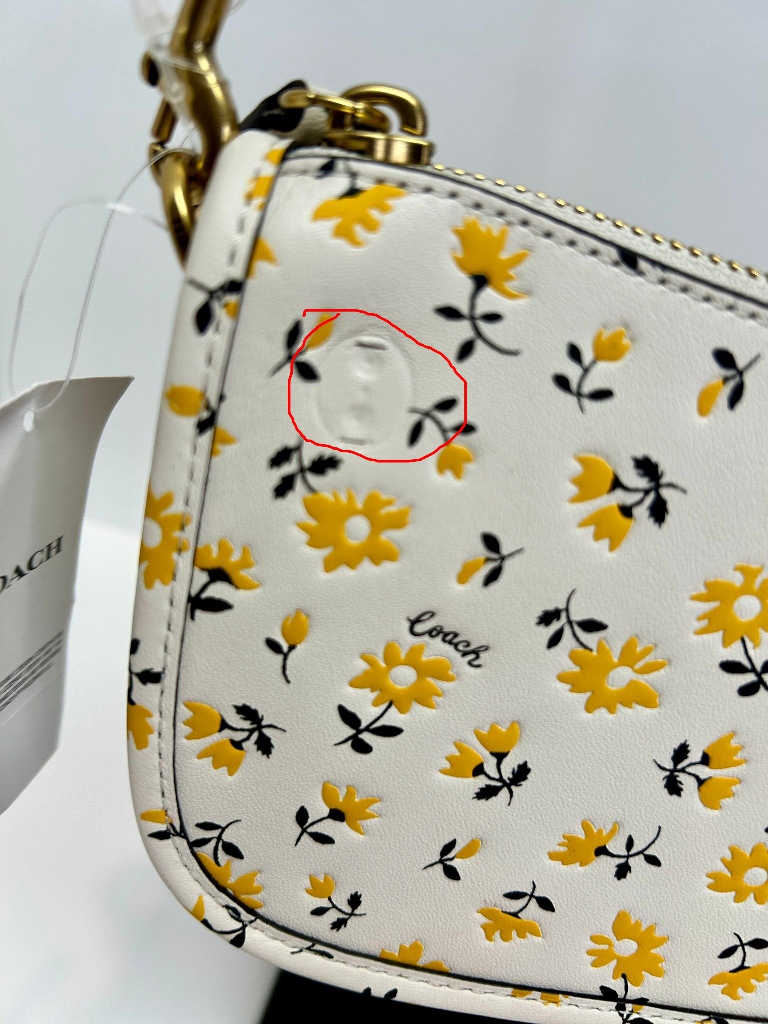 Coach Swinger Bag 20 With Floral Print