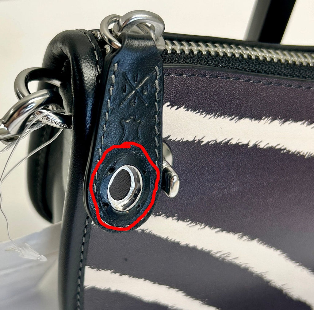 Coach Swinger Bag 20 With Zebra Print