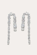 Completed Works Earrings Curved Crystal Drop Earrings