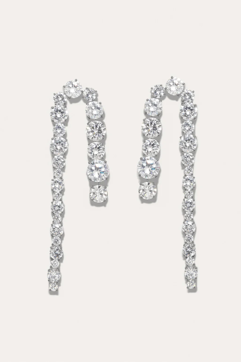 Completed Works Earrings Curved Crystal Drop Earrings