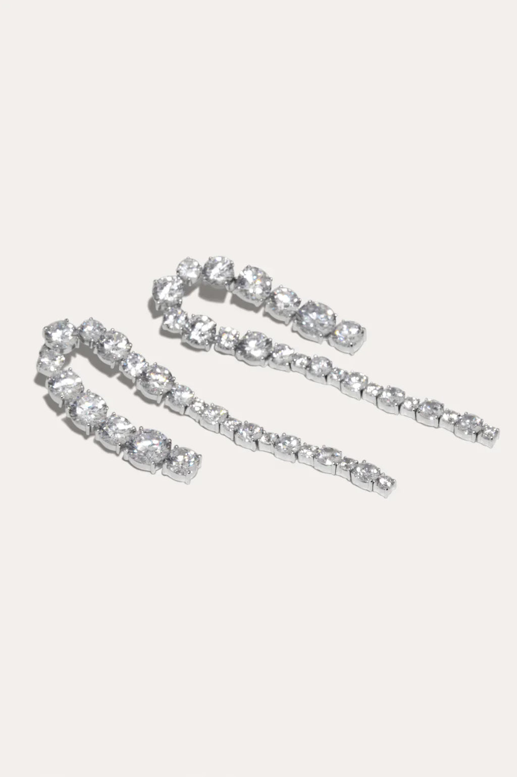 Completed Works Earrings Curved Crystal Drop Earrings