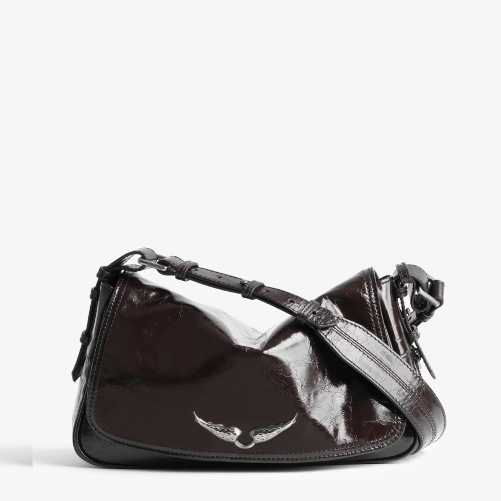 Zadig & Voltaire Le Zouzou Vintage Patent Bag - Brownie