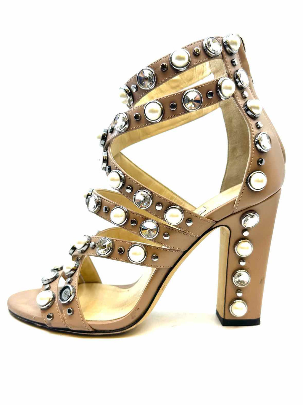 JIMMY CHOO Size 6 Nude Sandals