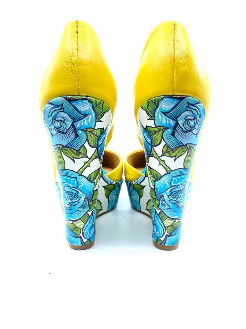 TAYLOR SAYS Yellow Floral Wedge | 9