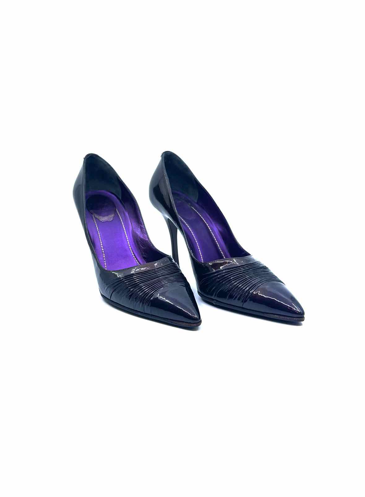 RENE CAOVILLA Size 9 Purple Patent Leather Pumps