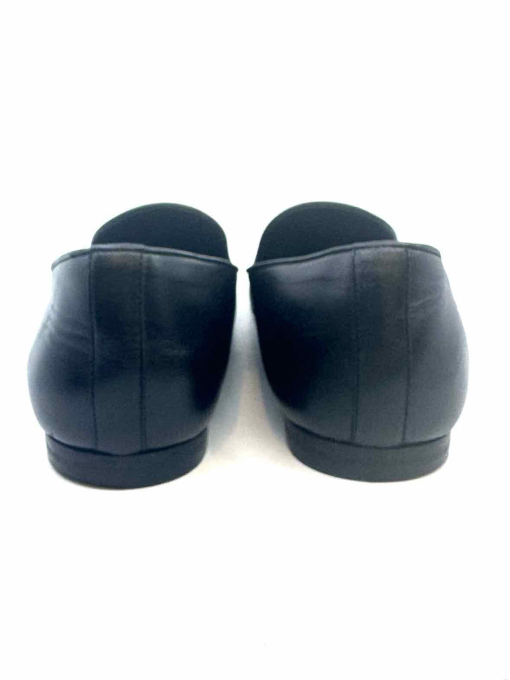 CHANEL Size 9.5 Black Flats