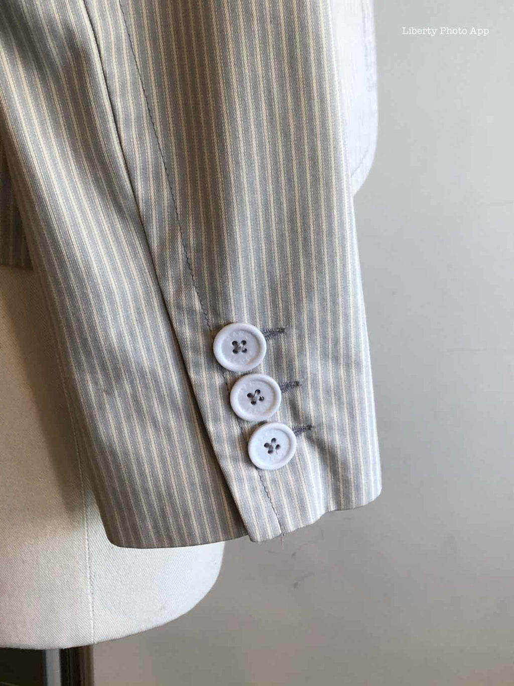 MARC JACOBS Size 6 Light Blue Stripe Blazer