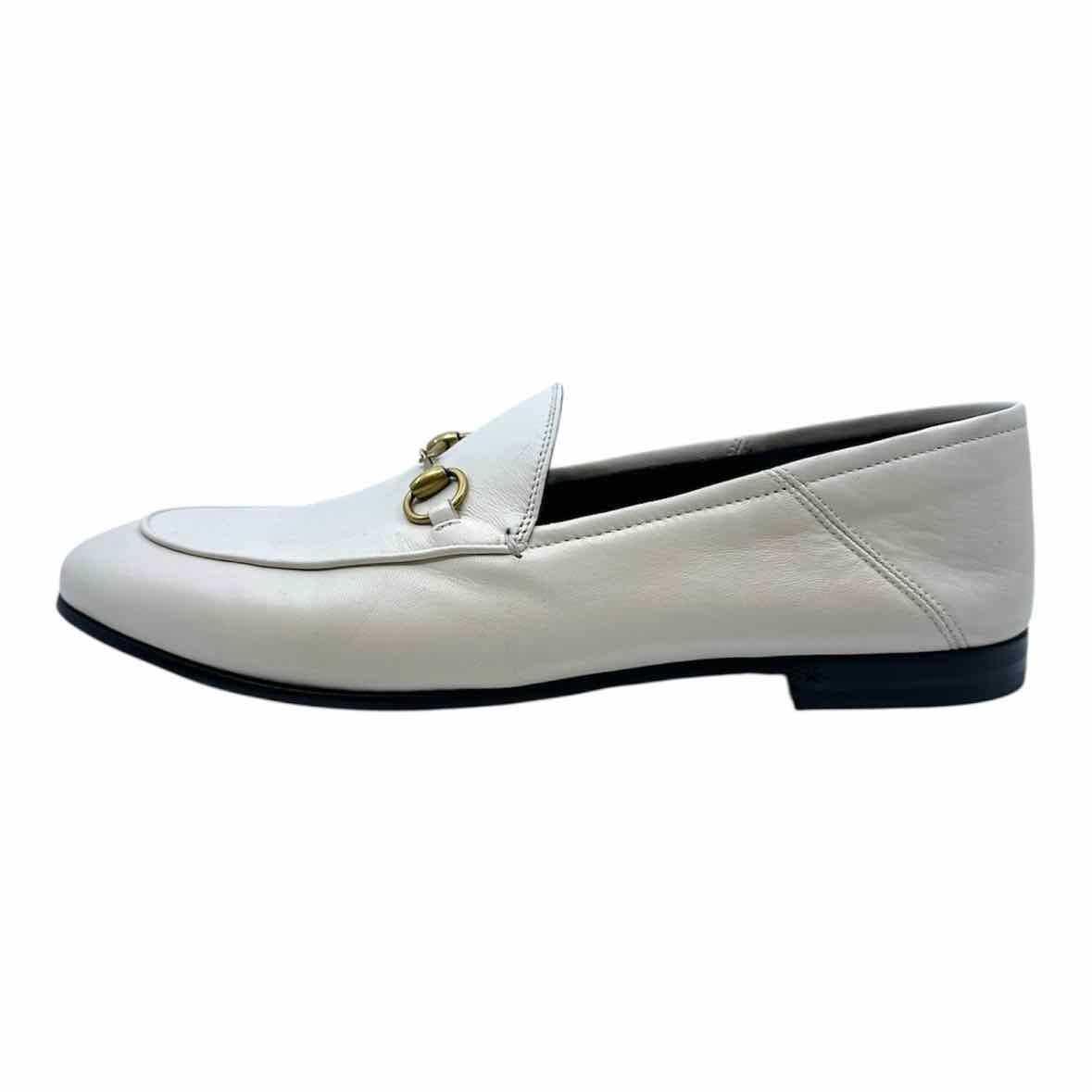 GUCCI Size 10 Cream Loafers