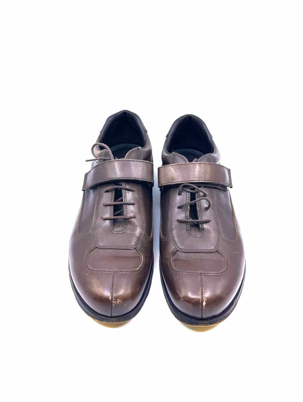 PRADA Size 8.5 Brown Men's Oxfords