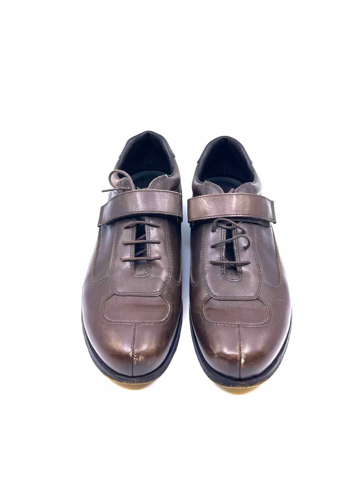 PRADA Size 8.5 Brown Men's Oxfords