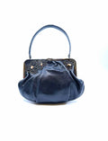 CARTIER Black Leather Lizard Evening Bag