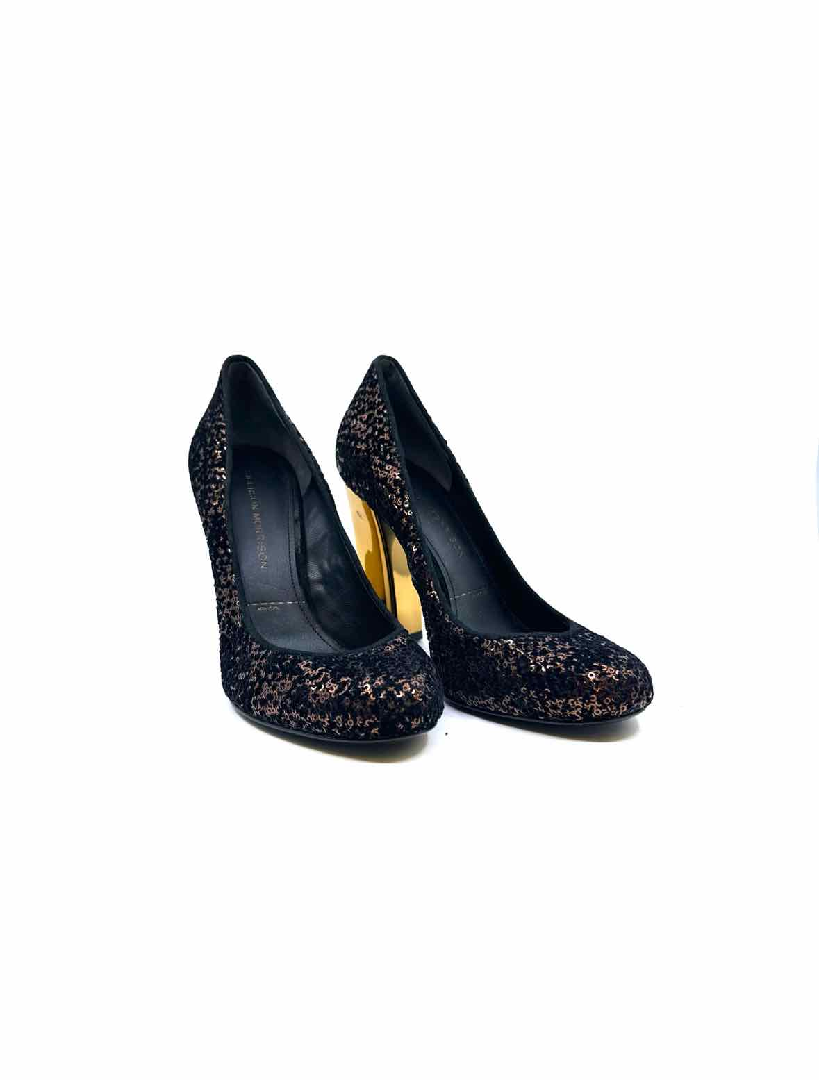 SIGERSON MORRISON Size 6.5 Brown Fabric Sequined Pumps