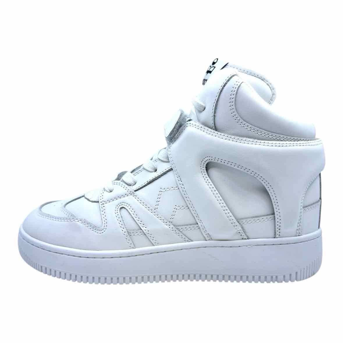 ISABEL MARANT Size 10 White Sneakers