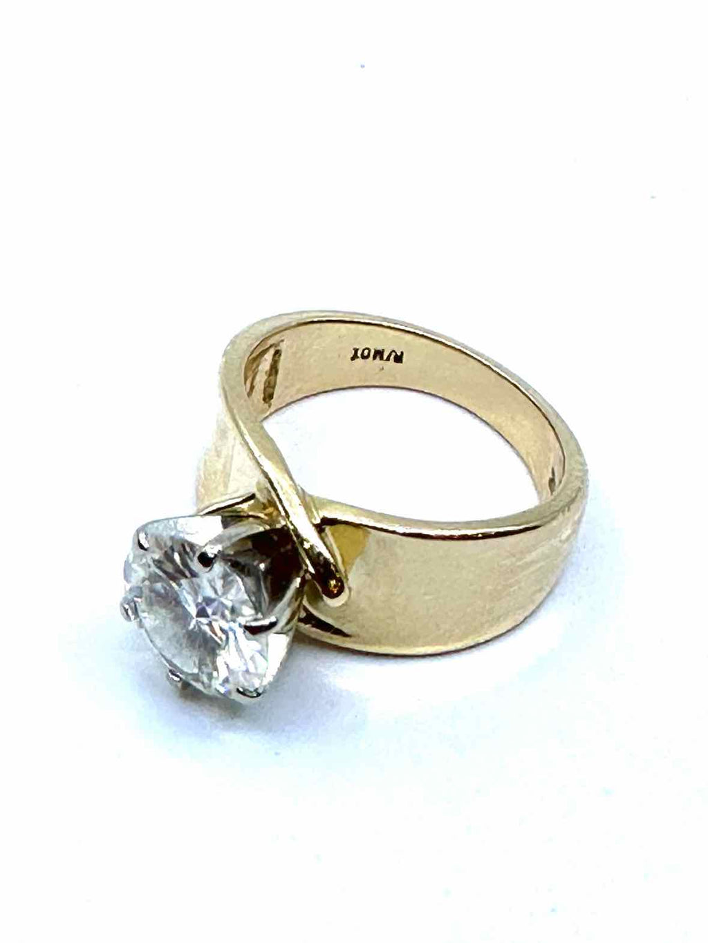 14K Gold Moisanite Ring