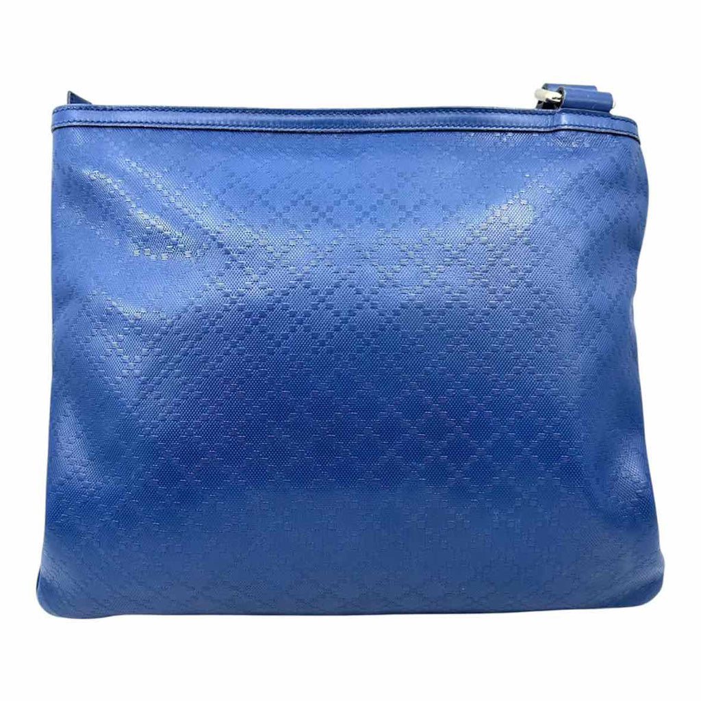 GUCCI Blue Leather Diamond Handbag