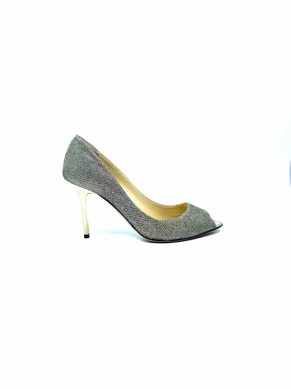 JIMMY CHOO Size 7.5 Silver Pumps