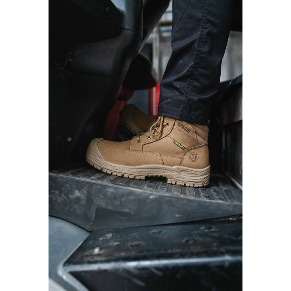 Apache Outback Water Resistant Side Zip Safety Boot - Wide Fit