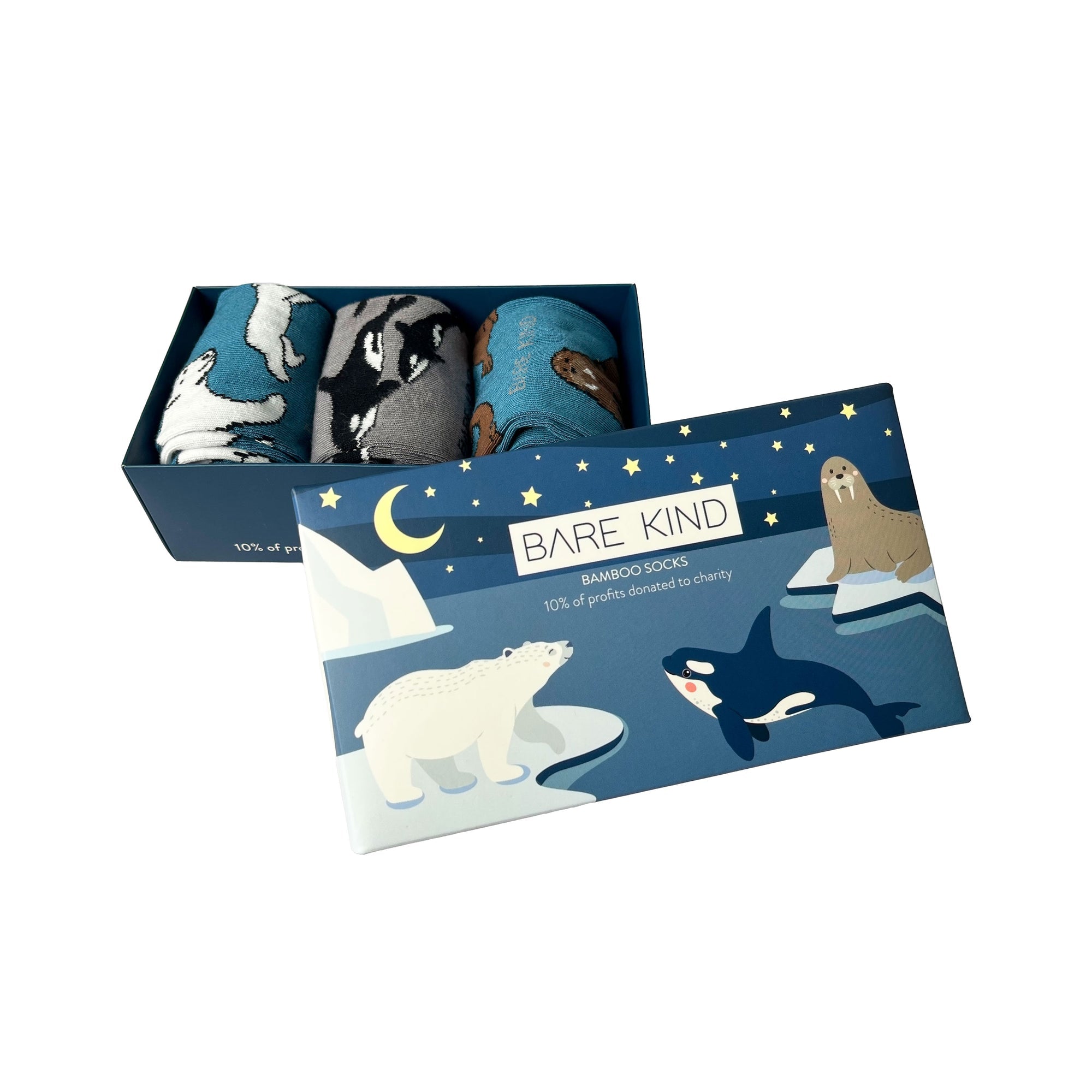 Bare Kind Arctic Bamboo Socks Gift Box | 3 Pack