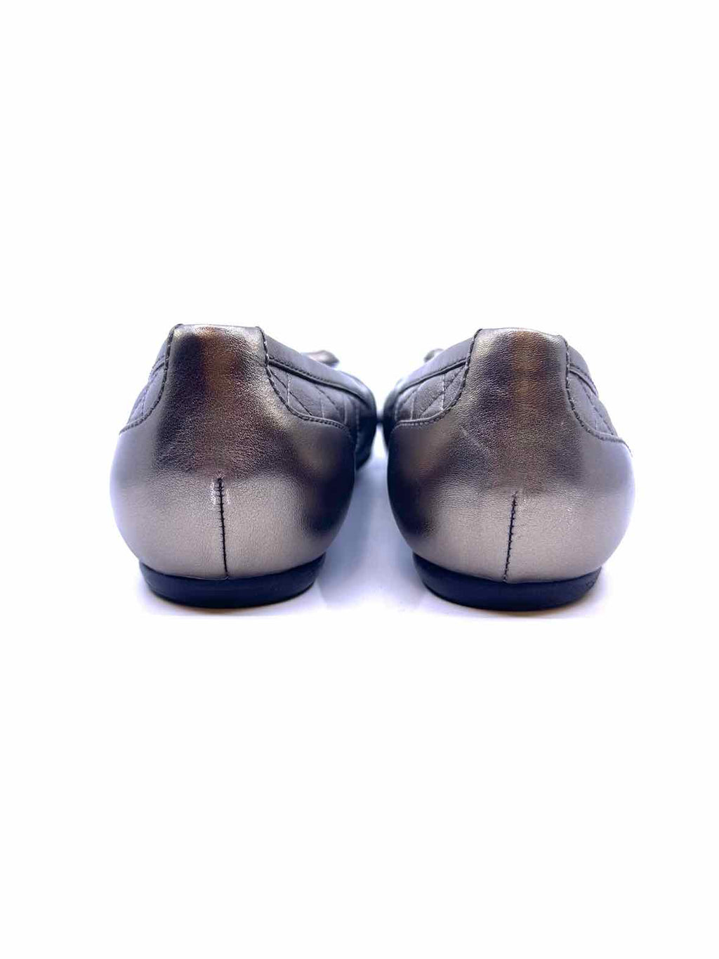 BURBERRY Size 8 Gunmetal Flats