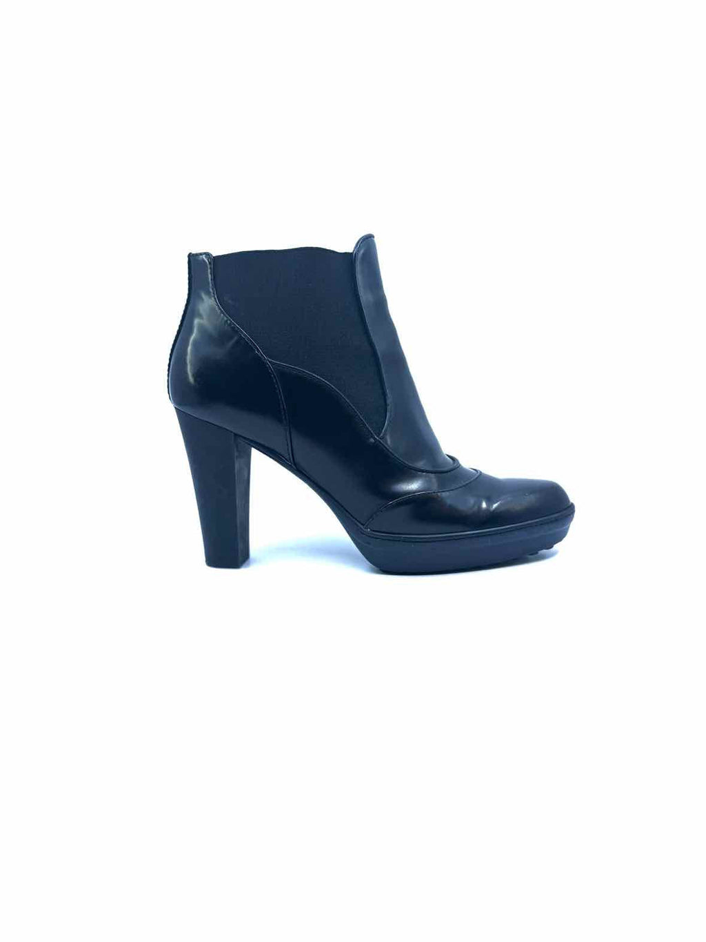 TOD'S Size 8.5 Black Leather Ankle Boot