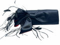 CHRISTIAN LOUBOUTIN Black Satin Clutch