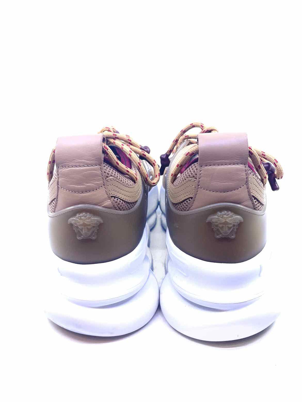VERSACE Size 10 Beige Men's Sneakers
