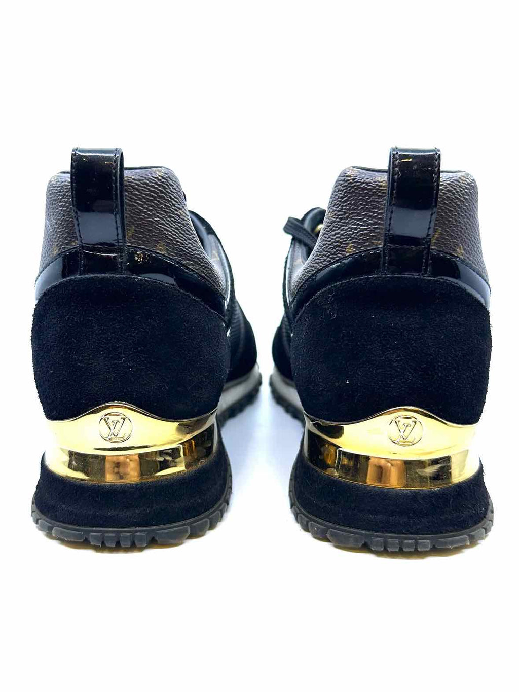 LOUIS VUITTON Size 8 Black, Browm Sneakers