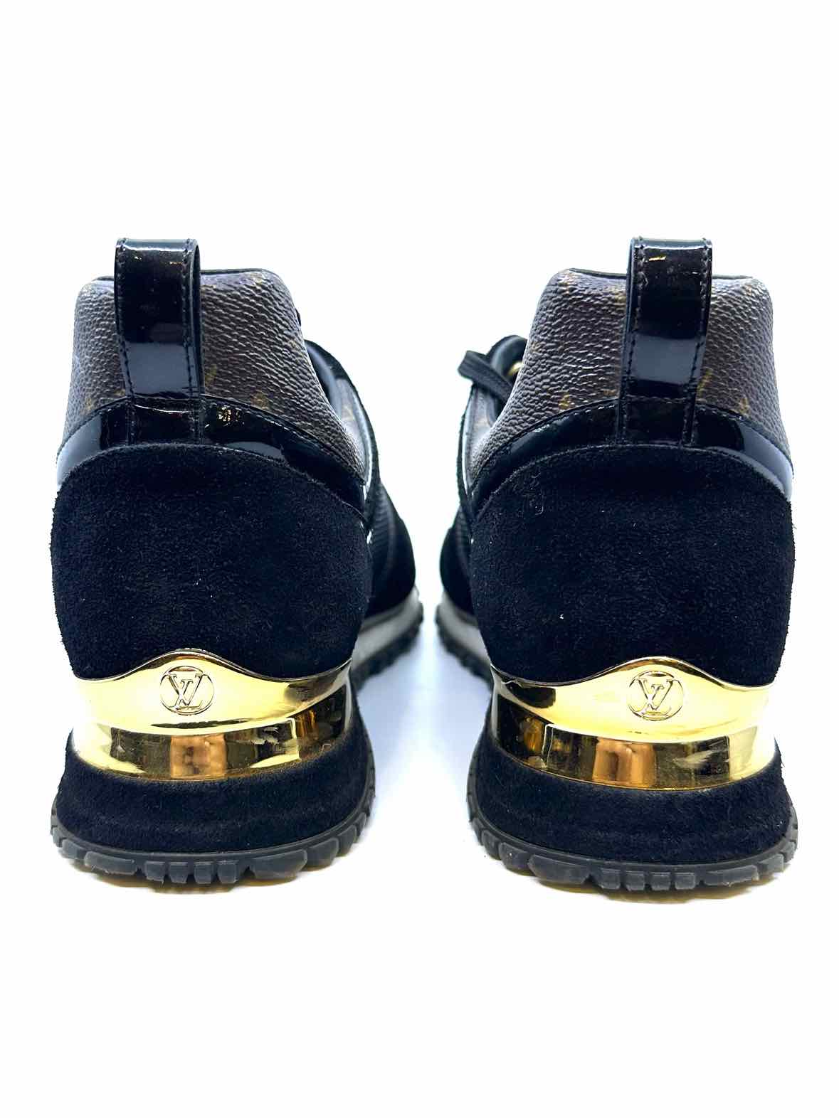 LOUIS VUITTON Size 8 Black, Browm Sneakers