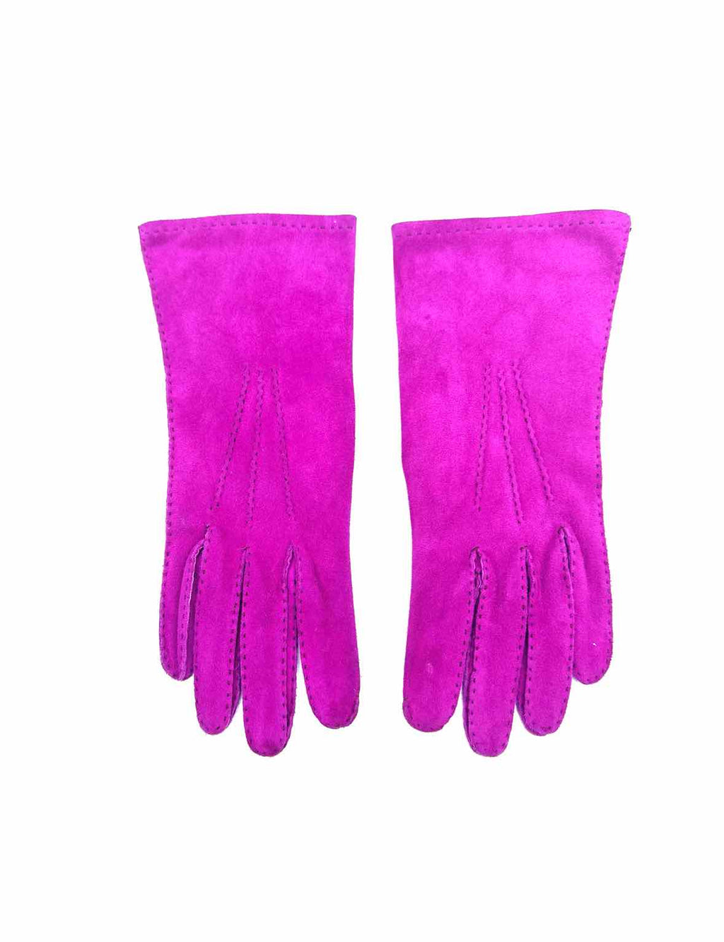 HERMES Pink Leather Gloves