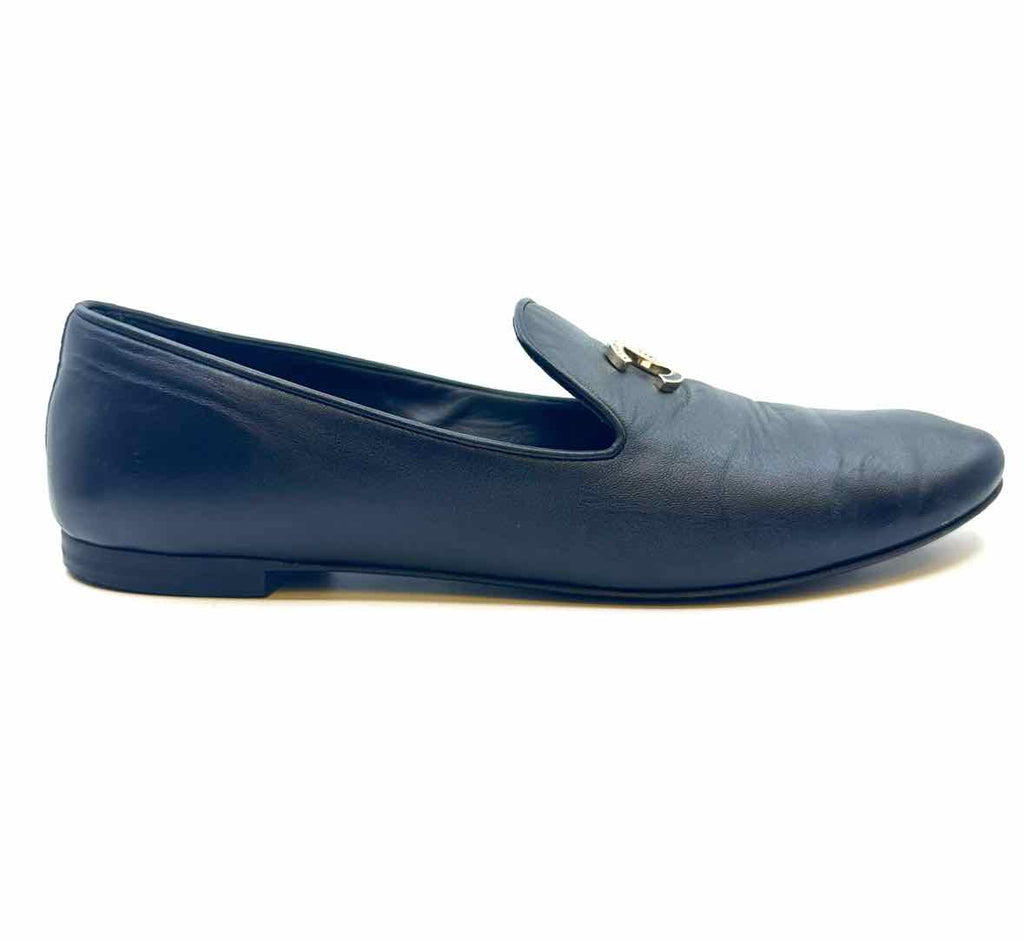 CHANEL Size 9.5 Black Flats