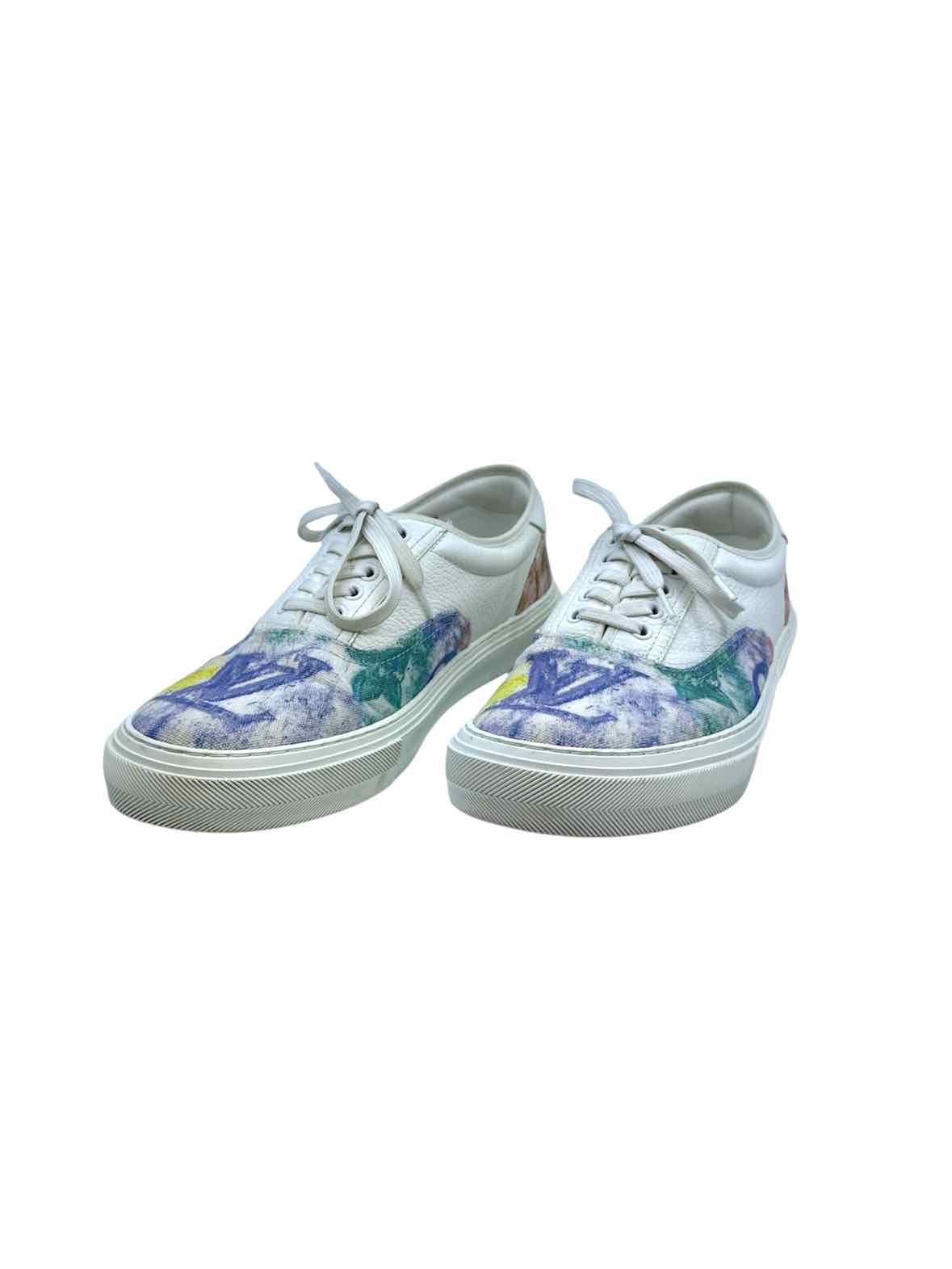 LOUIS VUITTON Size 9 White Men's Sneakers